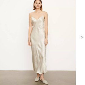 VINCE- Draped Beads V-Neck Slip Dress - NWT!